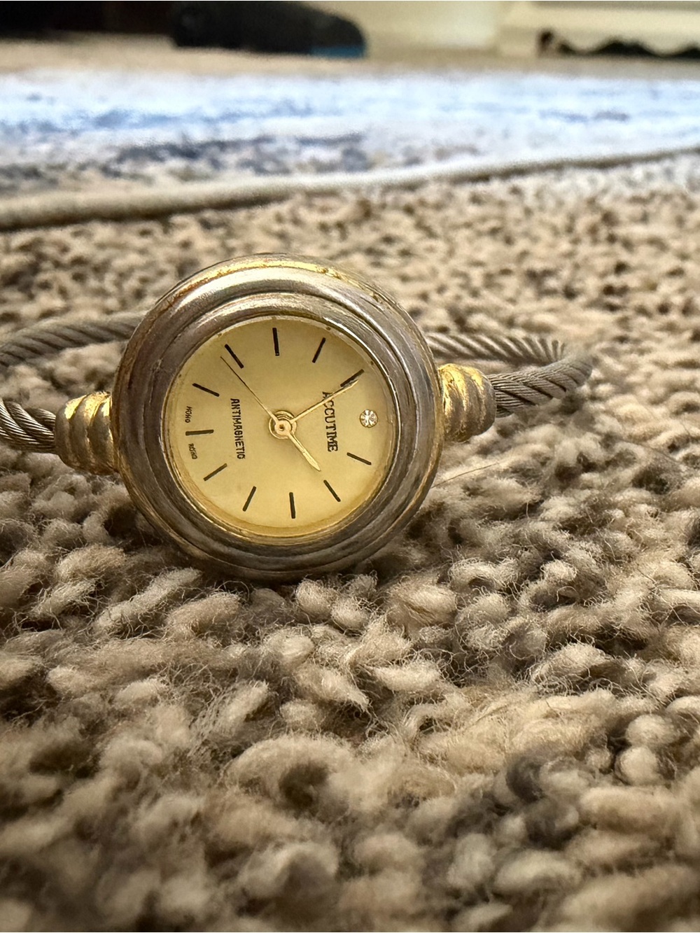 Cultures Gold-Tone Cable Bracelet Watch